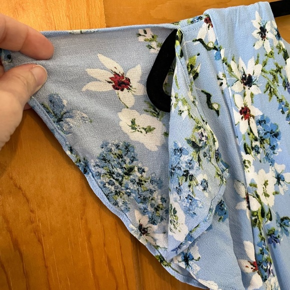 Banana Republic Floral Maxi Dress Size 6 Light Blue Summer Cocktail ECOVERO - Picture 7 of 11